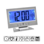 Digital LCD Clock with Calendar, Temperature Sensor, Alarm for Table and Study Desk - Image 2