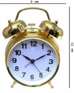 Round Cooper Metal Twin Bell Alarm Clock( Small ) - Image 2