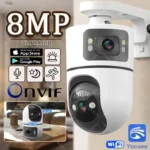 Smart v-380, Q9 home wi-fi color camera 2 lens 3 view ,application 1080p endor wireless camera 12303