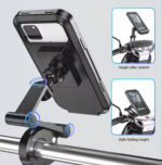 Waterproof 360° Rotation Motorcycle Bicycle Handlebar Mount Phone Bracket Holder - Image 2