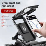 Waterproof 360° Rotation Motorcycle Bicycle Handlebar Mount Phone Bracket Holder