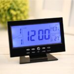 Digital LCD Clock with Calendar, Temperature Sensor, Alarm for Table and Study Desk