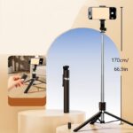 R1L 3-In-1 Wireless Bluetooth Remote Selfie Stick With Tripod - Image 3